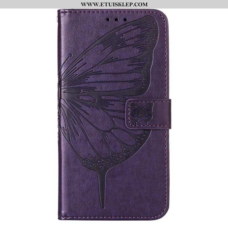 Etui Folio do Xiaomi 12 Lite Projekt Motyla Ze Smyczą